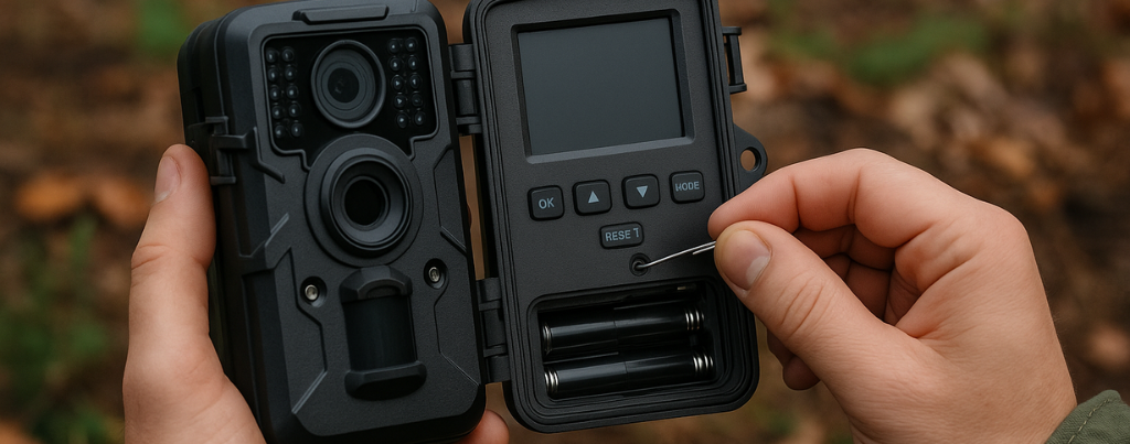 Come resettare una fototrappola ?