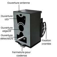 Custodia antifurto per telecamera da caccia